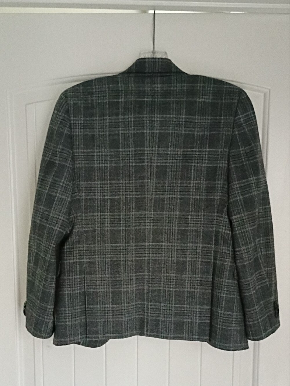 Michael Kors Dark Gray Plaid Two-Button Sport Coat - Picture 3 of 4